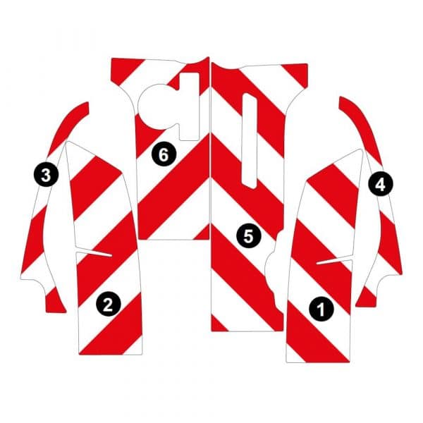 Kit Rouge-Blanc CL. B Standard – FIAT Doblo 2 Portes (2022) – Image 3